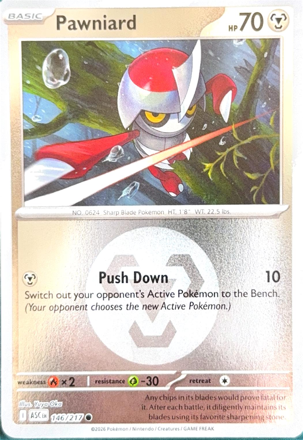 Ascended Heroes Pawniard [Energy] Pokémon card